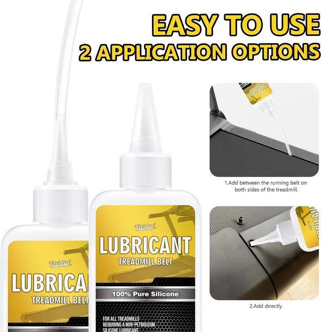 Alt view image 5 of 7 - 100% Pure Silicone Treadmill Lube - 7oz/200ml Treadmill Lubricant for Belt - Premium Silicone Oil with Application Tubes - Suitable for Most Treadmill Lubrication - Non-Toxic and Odorless