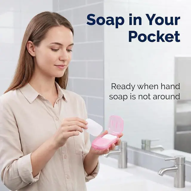 Alt view image 6 of 7 - Disposable Soap Sheets Paper 5 Boxes Hand Cleaner Fragrance Mini Color Soaps Paper for school Indoor, Outdoor,Travel,Camping Hiking,Soap Sheet,Foot and Hand Care,Outdoor Recreation