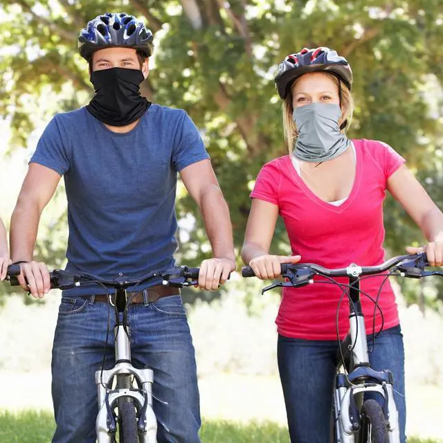 Alt view image 7 of 7 - Geyoga Neck Gaiter Cooling Face Bandana Mask for Men | Summer Breathable Stretch Wicking, Sun Wind Dust UV Protection, Quick Dry & Washable, 100% Polyester