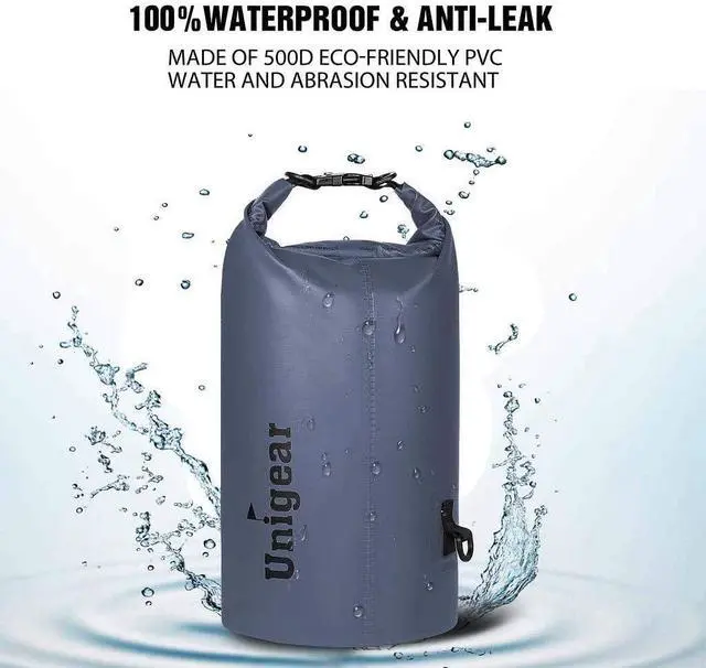 Alt view image 3 of 7 - Unigear Floating Waterproof Dry Bag for Kayaking, 2L/5L/10L/20L/30L/40L | Lightweight Gear Storage, Waterproof Phone Case Included, For Boating, Fishing, Swimming, Camping, Beach And Paddle Boarding