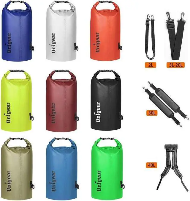 Alt view image 6 of 7 - Unigear Floating Waterproof Dry Bag for Kayaking, 2L/5L/10L/20L/30L/40L | Lightweight Gear Storage, Waterproof Phone Case Included, For Boating, Fishing, Swimming, Camping, Beach And Paddle Boarding
