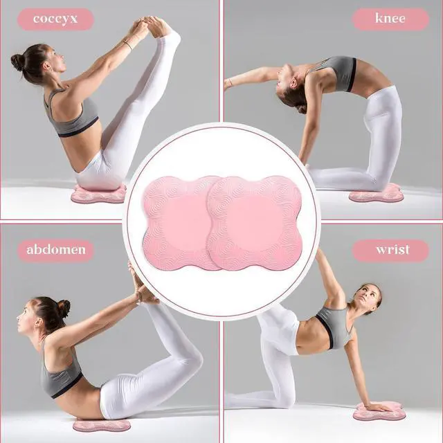 Alt view image 4 of 7 - 2 Packs Yoga Knee & Elbow Cushions - Extra Thick Foam for Knees, Elbows, Wrists, Hands & Head - Pilates & Kneeling Pads - Support Foam Pads for Women & Men