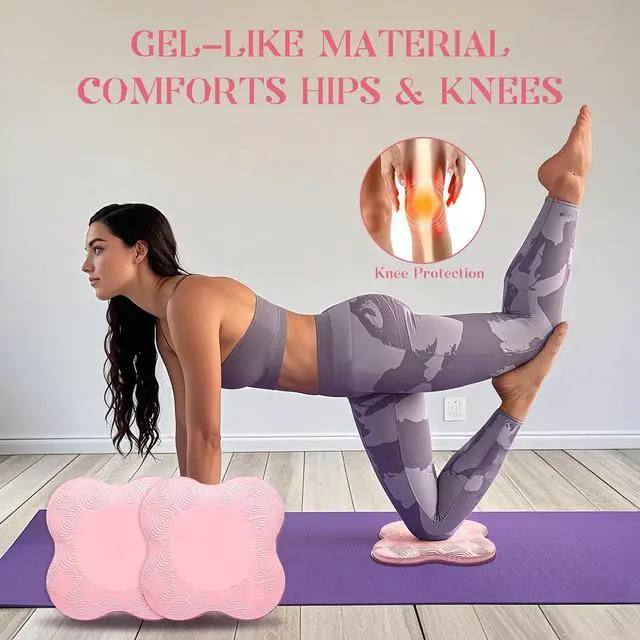 Alt view image 5 of 7 - 2 Packs Yoga Knee & Elbow Cushions - Extra Thick Foam for Knees, Elbows, Wrists, Hands & Head - Pilates & Kneeling Pads - Support Foam Pads for Women & Men