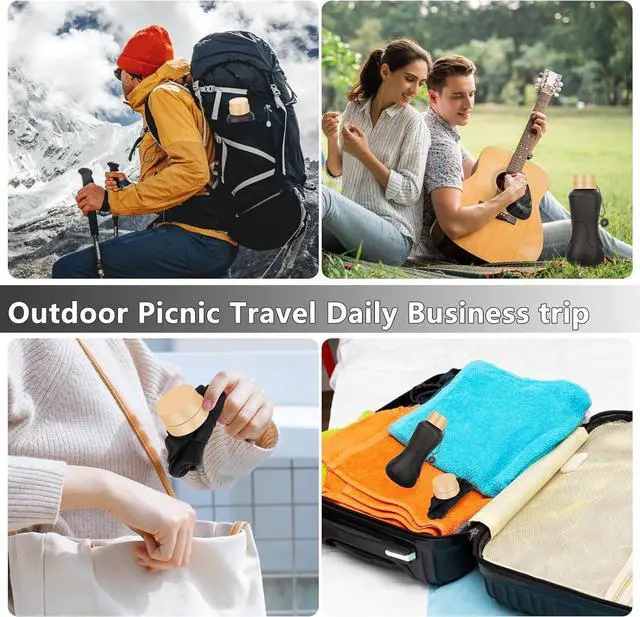 Alt view image 7 of 7 - Collapsible Water Bottles,650ml,Leak Proof,Reuseable BPA Free Silicone Foldable Water Bottles,Durable Lightweight for Travel Gym Camping Hiking,Compact Size Portable Sports Water Bottle (Black)