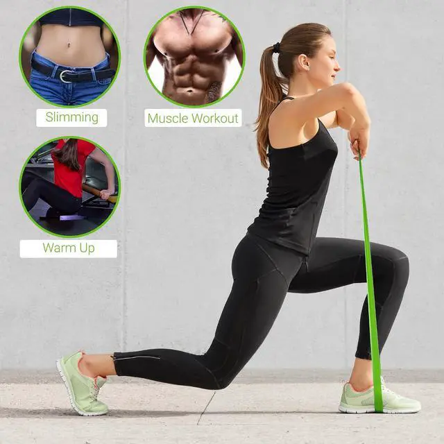 Alt view image 2 of 7 - TechStone Resistance Bands Set 5 Levels Loop Exercise Bands for Men & Women, Elastic Workout Bands for Home Gym, Training, Yoga & Fitness, Carry Bag Included