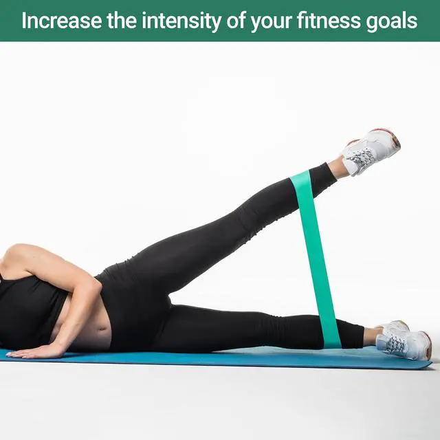 Alt view image 3 of 7 - TechStone Resistance Bands Set 5 Levels Loop Exercise Bands for Men & Women, Elastic Workout Bands for Home Gym, Training, Yoga & Fitness, Carry Bag Included