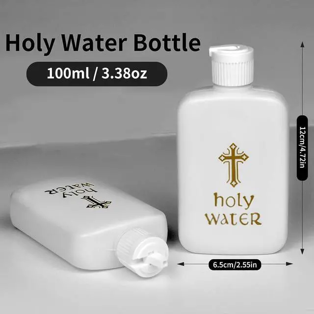 Alt view image 2 of 7 - 8Pcs Holy Water Bottles Holy Water Empty Containers 100ml Holy Water Plastic Bottle