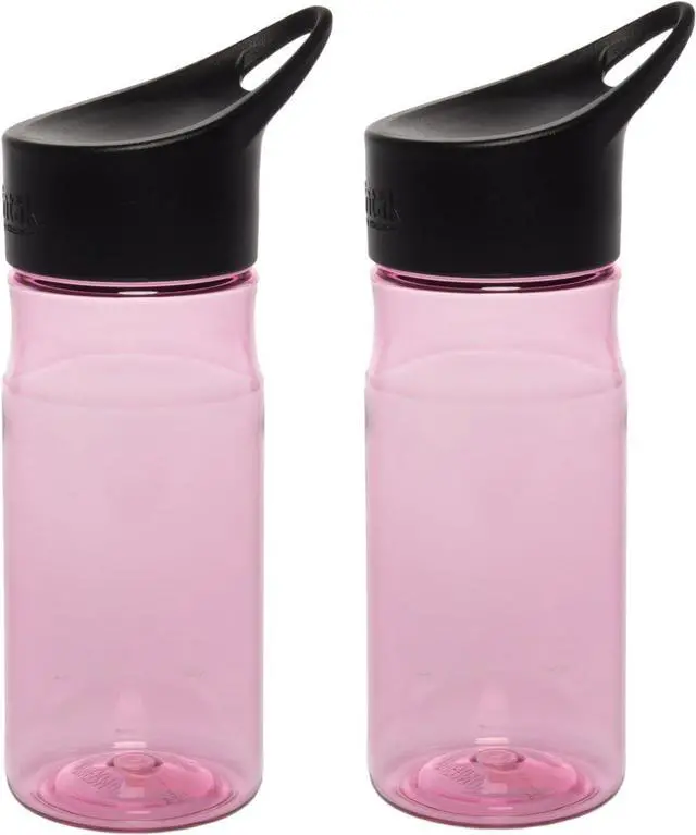 Main image of Intak Thermos Water Bottle (2 Pack) Set 18oz Portable Plastic Hydration With Water Bottle Cap Handle