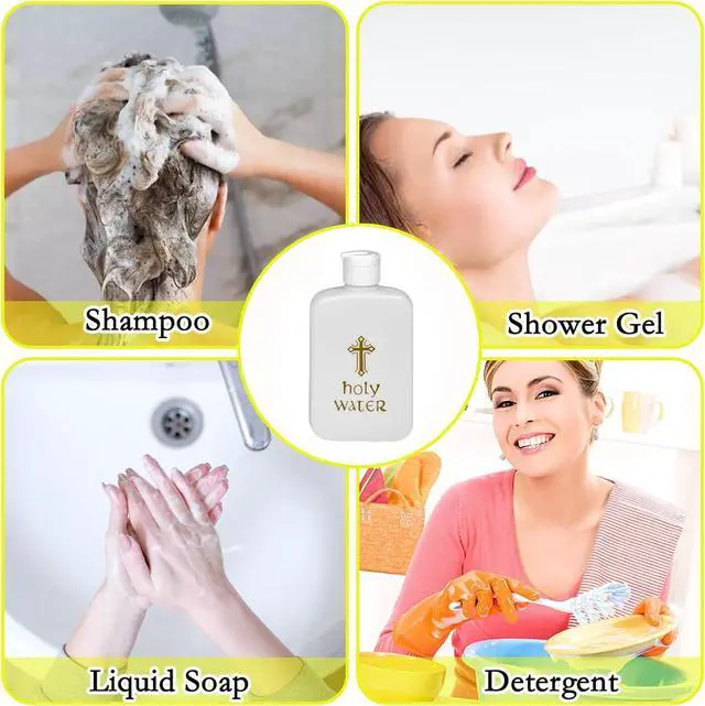 Alt view image 3 of 7 - 8Pcs Holy Water Bottles Holy Water Empty Containers 100ml Holy Water Plastic Bottle