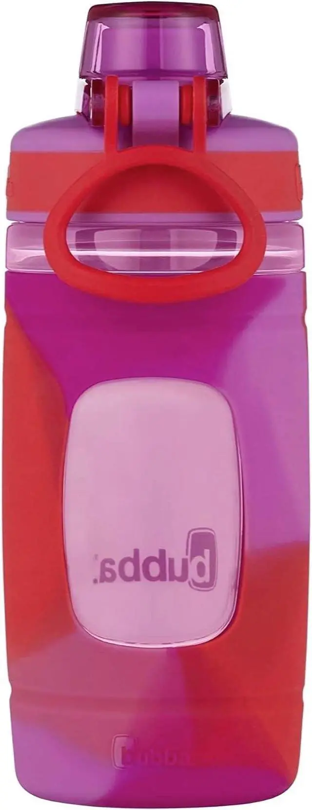Alt view image 4 of 4 - Bubba Flo Kids Water Bottle with Silicone Sleeve, 16oz., Watermelon and Wild Berry