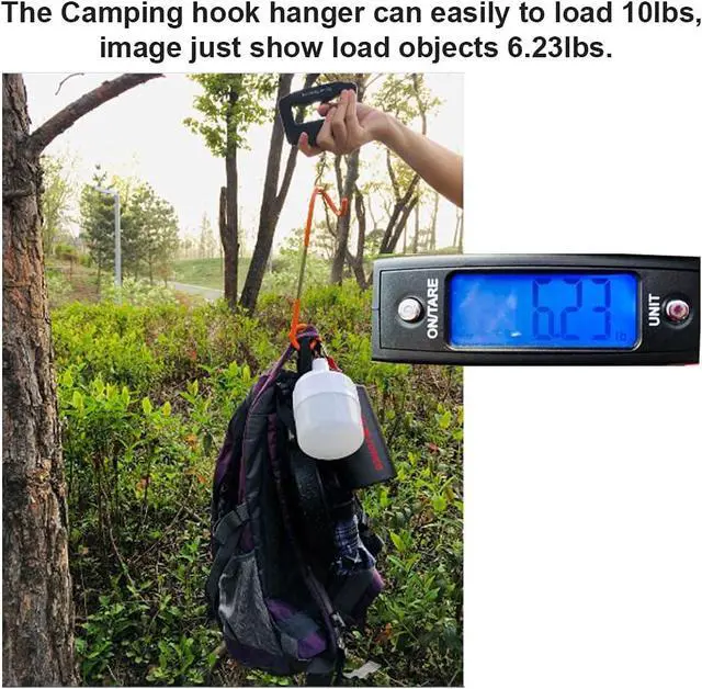 Alt view image 7 of 7 - Camping Lantern Hook Hanger Tent Light Outdoor Lamp Hanger Non-Slip for Camping Hiking - 2pcs