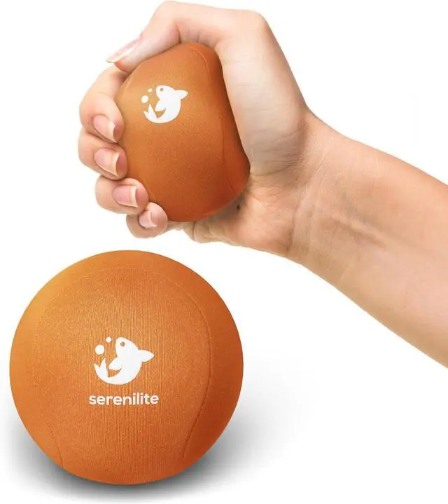 Alt view image 5 of 7 - Serenilite Stress Balls for Adults, Squeeze Ball for Hand Therapy, Stress Ball, Hand Exercisers for Therapy & Grip Strengthening, Physical Therapy Balls, Hand Grip Strengthener.