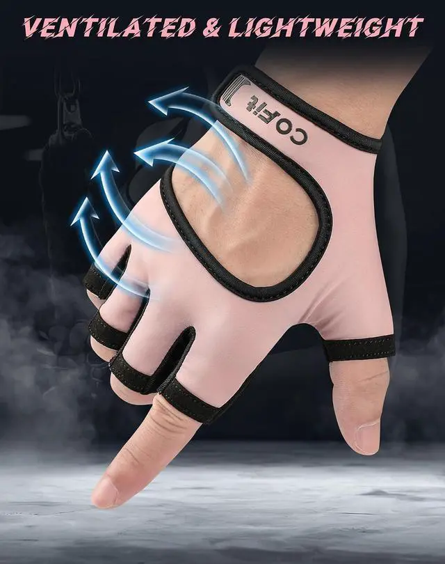 Alt view image 2 of 6 - COFIT Breathable Workout Gloves, Antislip Weight Lifting Gym Gloves for Men Women, Superior Grip & Palm Protection for Weightlifting, Fitness, Exercise, Training