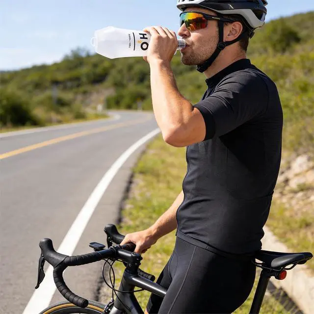 Alt view image 6 of 6 - 500ml Soft Flask Running Water Bottle for Running Vests, Collapsible | With Hang-Dry Hook, bite valve and dust cap for trail running, hiking and cycling