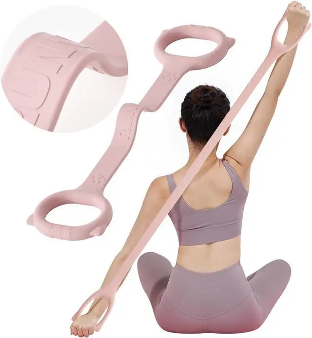 Main image of Figure 8 Workout Resistance Band - 3 Elasticities Optional 20 30 40lb, Thicker Durable Arm Back Shoulder Exercise Elastic Rope Yoga Straps Pilates Flexbands, Physical Therapy Stretch Bands