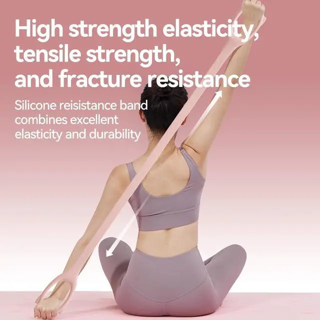 Alt view image 7 of 7 - Figure 8 Workout Resistance Band - 3 Elasticities Optional 20 30 40lb, Thicker Durable Arm Back Shoulder Exercise Elastic Rope Yoga Straps Pilates Flexbands, Physical Therapy Stretch Bands
