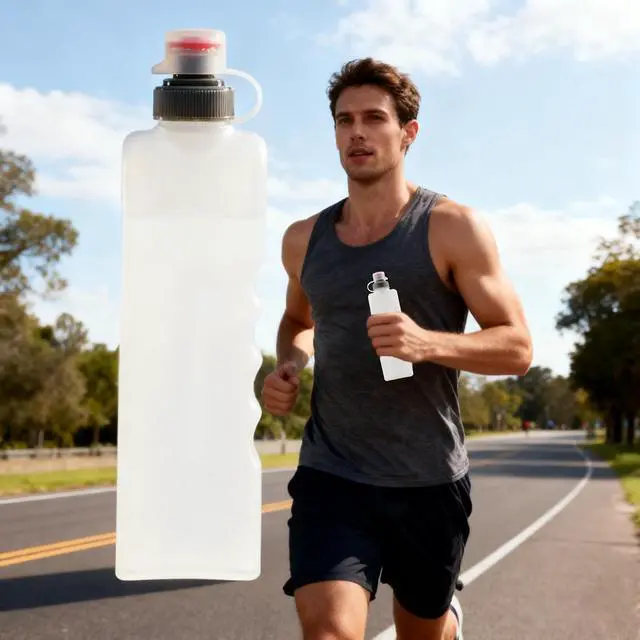 Alt view image 7 of 7 - Running handheld Water Bottle Portable Lightweight Hydration Pro Squeeze Sport Water Bottle for Gyms, Running, Hiking, Outdoor