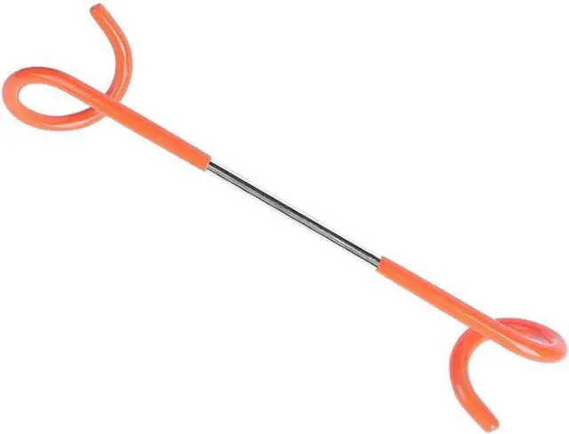Alt view image 2 of 6 - Alnicov 2PCS Camping Hook Hanger,Hook Lantern Lamp Hanger Tent Pole Post Hook Hanging for Fishing Camping Travelling Adventure,Orange