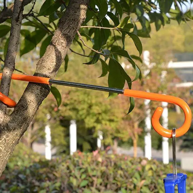 Alt view image 4 of 6 - Alnicov 2PCS Camping Hook Hanger,Hook Lantern Lamp Hanger Tent Pole Post Hook Hanging for Fishing Camping Travelling Adventure,Orange