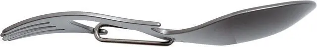 Alt view image 5 of 7 - Kershaw Ration Multi Tool Spork, Stainless Steel Spoon, Fork, Carabiner and Bottle Opener, Regular and XL Sizes