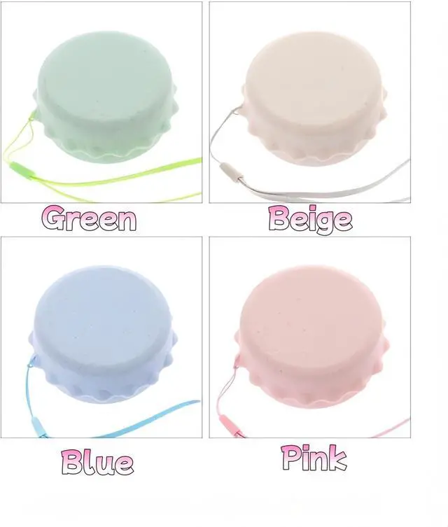 Alt view image 4 of 7 - Collapsible Travel Cup 4-Pack, 130ml Foldable Water Cup with Lid & Carabiner, Leak-Proof Portable Drinking Cup for Camping, Hiking, Travel - BPA-Free PP (Blue/Pink/Beige/Green)