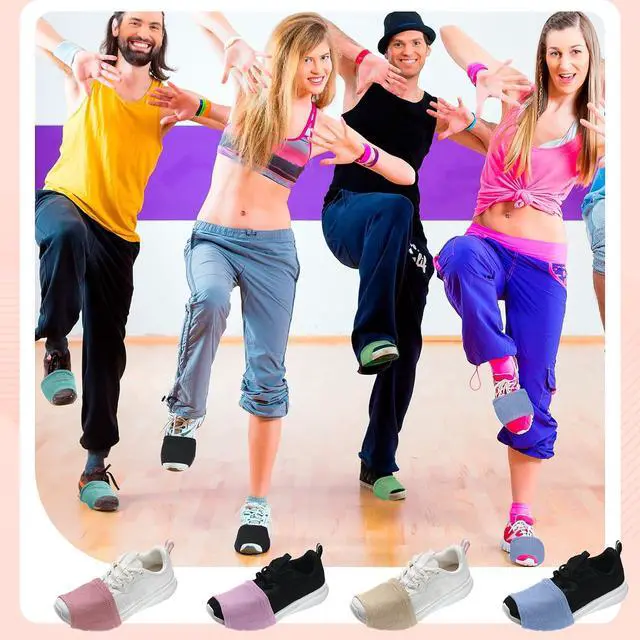 Alt view image 2 of 7 - Haysandy 8 Pairs Dance Shoe Covers