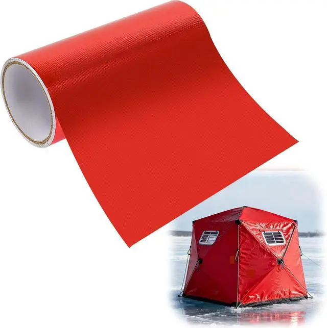 Main image of Ice Shelter Patch Kit 7.8" x 118" Roll Self-Adhesive Cuttable Tent Repair Tape for Ice Fishing Shelter, Tear-Resistant Waterproof Repair Fabric for Ice Tents, RV Awnings & Outdoor Gear