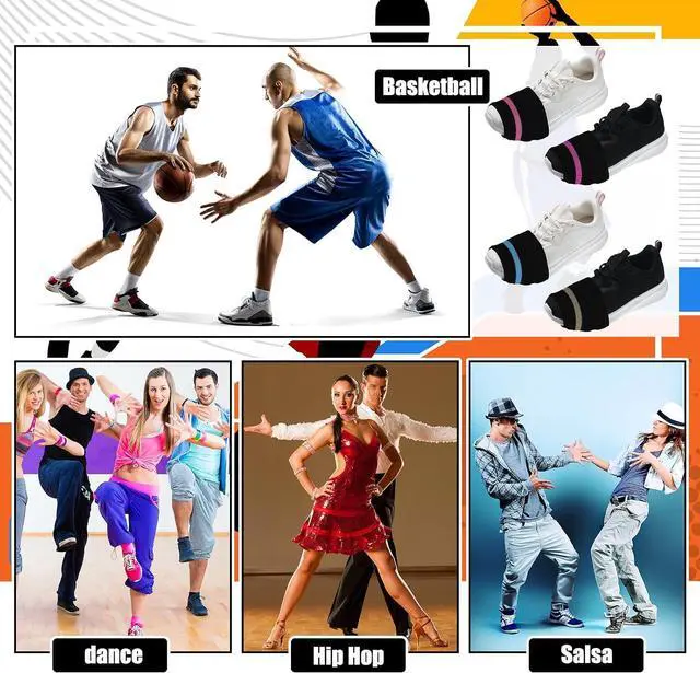 Alt view image 6 of 6 - Haysandy 8 Pairs Dance Shoe Covers