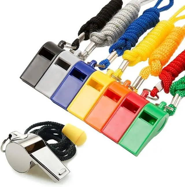Main image of Whistle, 8PCS Sports Whistles with Lanyard, Loud Crisp Sound Whistles Bulk Ideal for Referees, Coaches, and Officials
