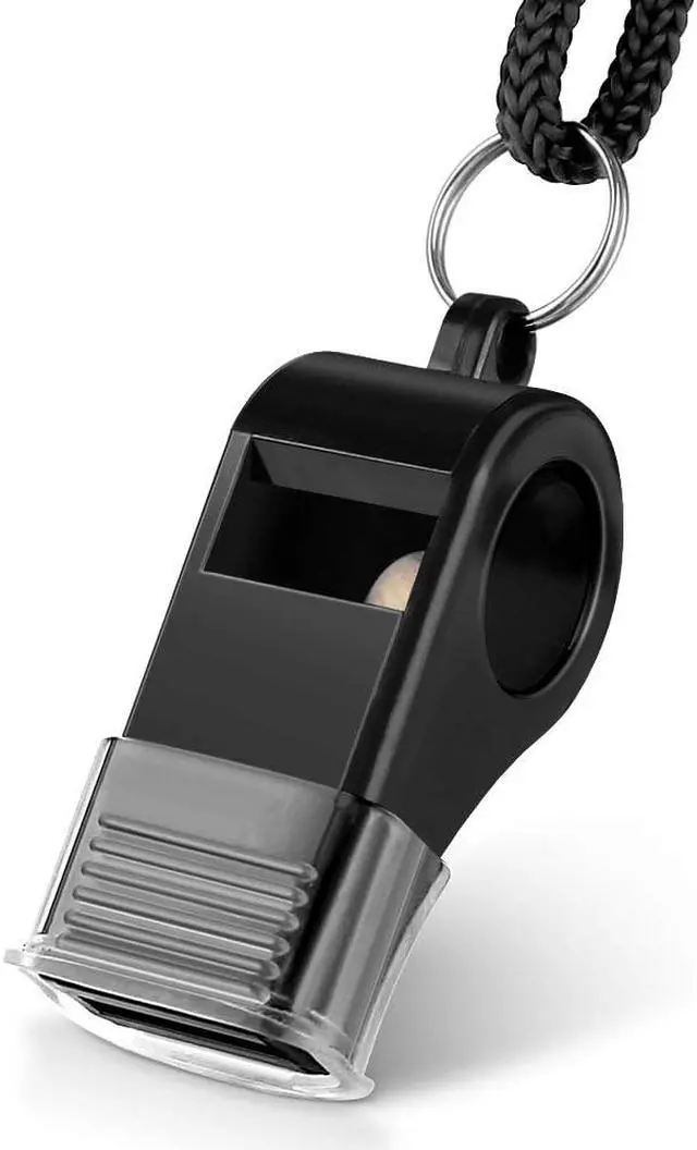 Alt view image 5 of 6 - Whistle, 2 Packs Plastic Sports Whistles with Lanyard, Loud Crisp Sound Whistle Ideal for Coaches, Referees, and Officials