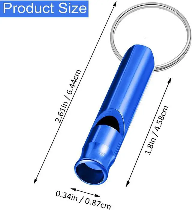 Alt view image 6 of 7 - Sumind 49 Pcs Emergency Whistle Bulk Survival Whistle Keychain | Light Aluminum Emergency Whistle Key Chain, Essentials for Outdoor Camping, Hiking, Boating, Fishing, Loud Sound, 7 Colors