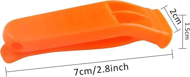 Alt view image 2 of 7 - 20 Pcs Emergency Safety Whistle Plastic Whistles Set with Lanyard