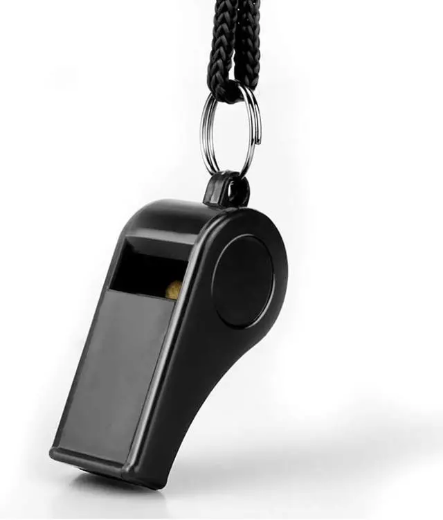 Alt view image 5 of 6 - Whistle, 2 Packs Plastic Sports Whistles with Lanyard, Loud Crisp Sound Whistle Ideal for Coaches, Referees, and Officials