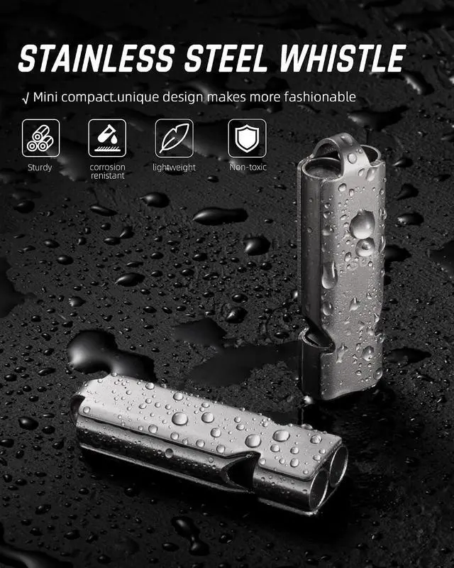 Alt view image 4 of 7 - TISUR Loud Emergency Whistles,Whistle Keychain dog whistle