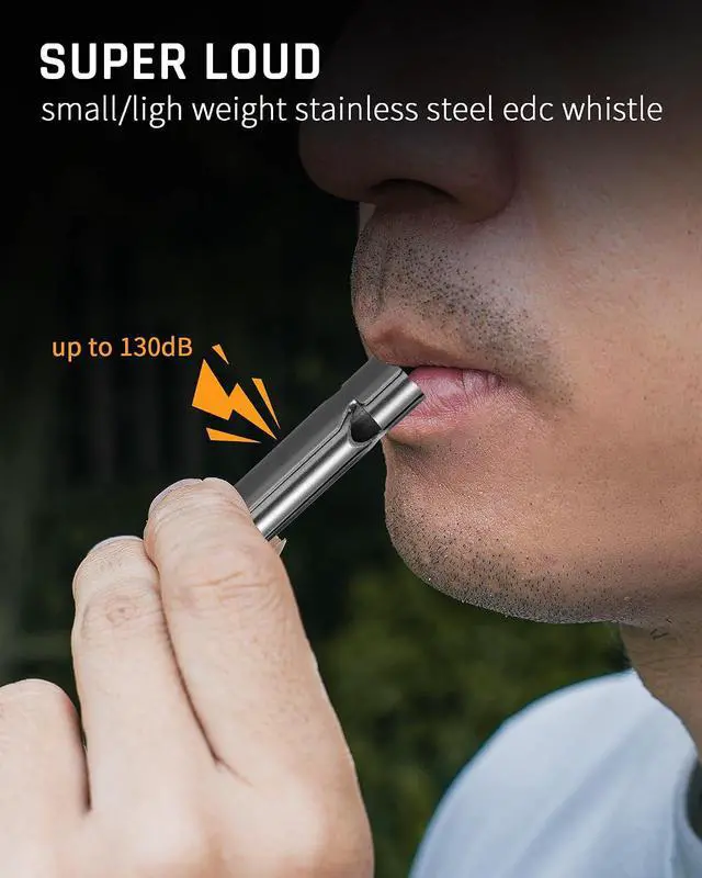Alt view image 5 of 7 - TISUR Loud Emergency Whistles,Whistle Keychain dog whistle