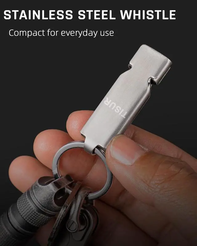 Alt view image 6 of 7 - TISUR Loud Emergency Whistles,Whistle Keychain dog whistle