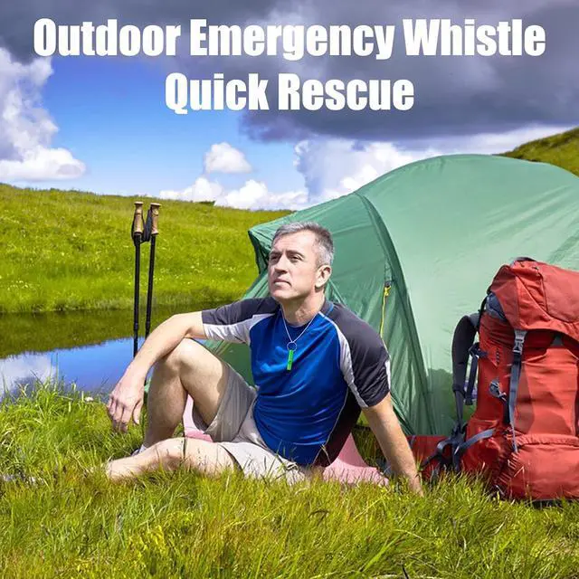 Alt view image 4 of 6 - MIDELONG 6 pcs Emergency Whistle with Key Chain, Aluminum Extra Loud Safety Survival Whistle Keychain for Outdoor Sports Camping Hiking Boating Hunting, 6 Colors