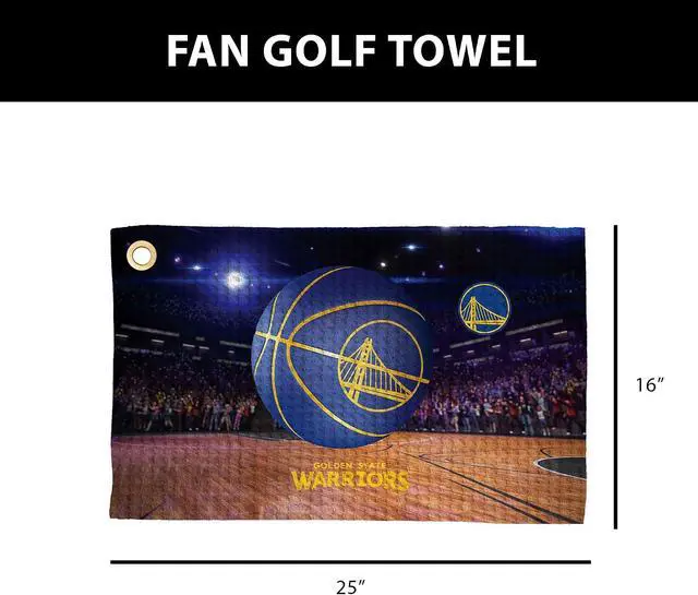Alt view image 4 of 4 - Northwest NBA Golf Towel Official Licensed Microfiber Waffle Fabric, Absorbent 16x25 in Club Cleaning Accessory