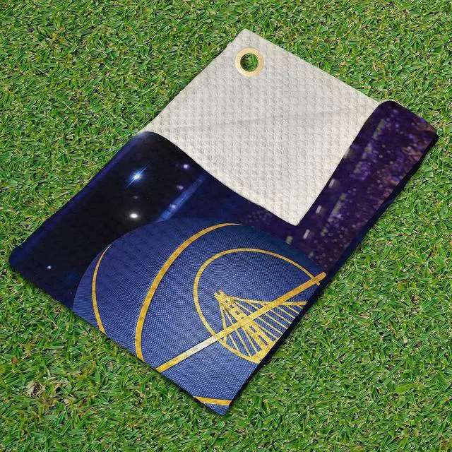 Alt view image 2 of 4 - Northwest NBA Golf Towel Official Licensed Microfiber Waffle Fabric, Absorbent 16x25 in Club Cleaning Accessory