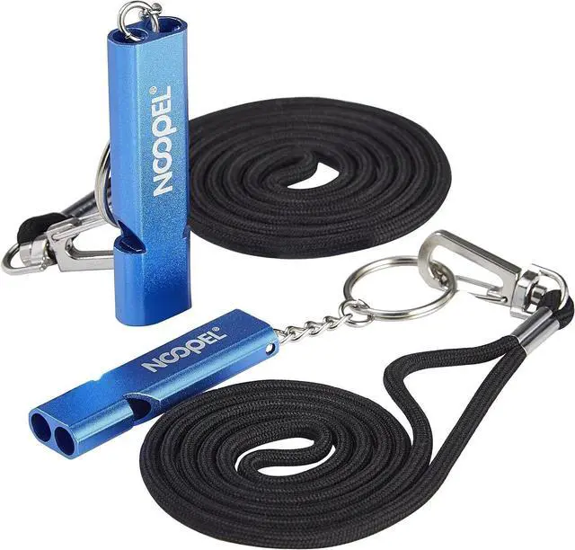 Main image of Noopel Emergency Whistles Lifeguard Safety Whistle with Lanyard and Keychain for Outdoor Camping Hiking Boating Backpacking Fishing Kayak Kids Rescue Signaling Loud Survival Whistle