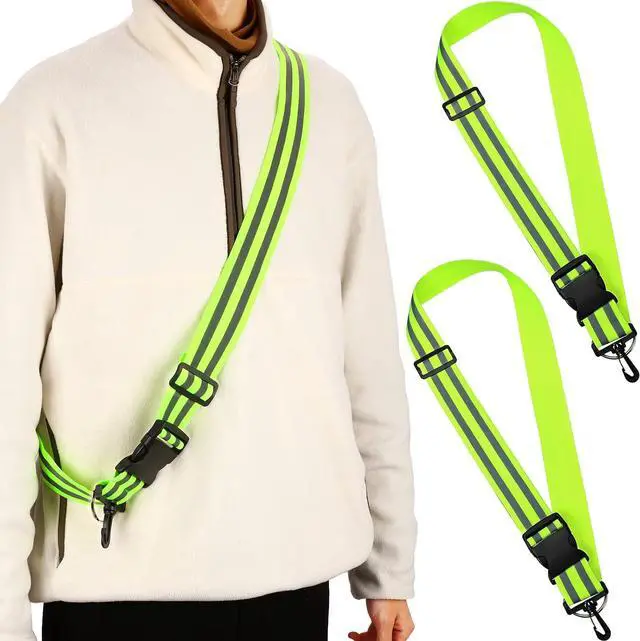 Main image of Saintrygo Reflective Sash for Walking at Night Running Gear Safety Reflective High Visibility Jacket Adjustable Sash for Walking Cycling at Night