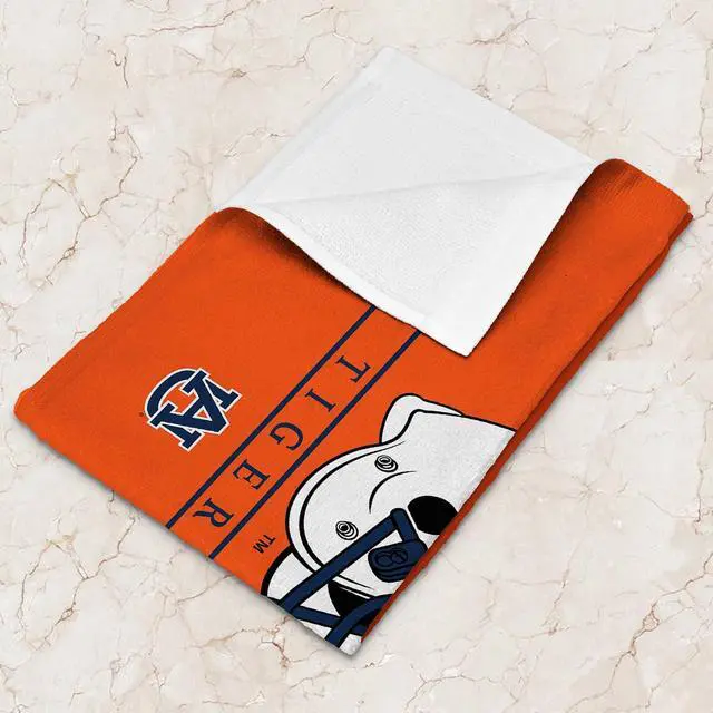 Alt view image 4 of 5 - Northwest NCAA Auburn Tigers Rally Towel, Lightweight College Fan Gear, Wave Ready Stadium Sideline Accessory, 15 x 18 Inch