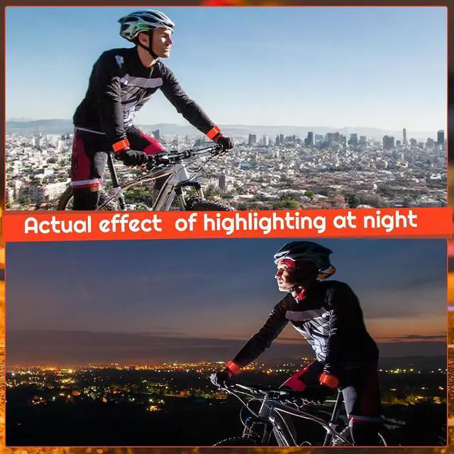 Alt view image 7 of 7 - 20 Pcs Reflector Snap Bands Fluorescent Slap Armbands | High Visibility Slap Reflector Strips Safety Bands for Children Adults Boys and Girls When Cycling Running Hiking Jogging