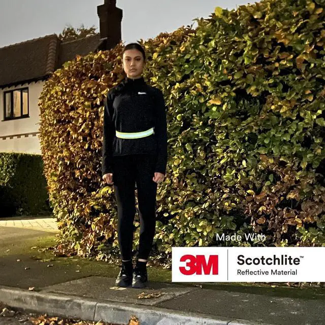 Alt view image 6 of 7 - Salzmann Multi-Purpose Reflective Running Belt | Adjustable Hi Vis Strap | Made with 3M Scotchlite Reflective Material | For Running, Walking & Cycling | Luggage Strap | Yellow, Orange, Navy, Pink