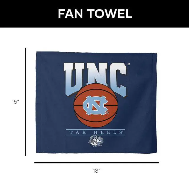 Alt view image 5 of 5 - Northwest NCAA North Carolina Tar Heels Rally Towel, Lightweight College Fan Gear, Wave Ready Stadium Sideline Accessory, 15 x 18 Inch