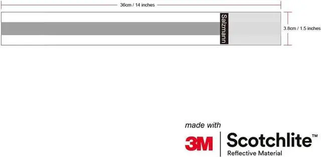 Alt view image 3 of 4 - Salzmann Reflective Elastic Arm & Leg Bands | Adjustable Hi Vis | Pack of 4 | Made with 3M Scotchlite Reflective Material | For Running, Walking & Cycling | Yellow, Navy, Pink