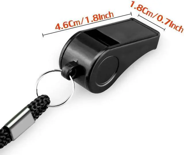 Alt view image 4 of 6 - Whistle, Sports Whistles with Lanyard, Loud Crisp Sound Whistle Bulk Ideal for Coaches, Referees, and Officials