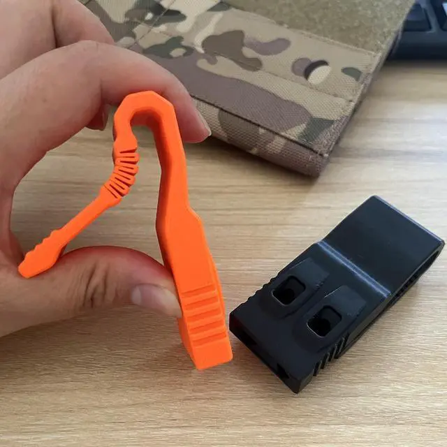 Alt view image 2 of 6 - Emergency Safety Whistle with Flexible Clip, Loud Tactical EDC Whistle for Backpack, Running, Hiking, Police & Security Gear Accessory
