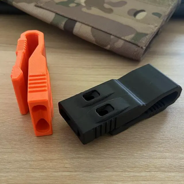 Alt view image 3 of 6 - Emergency Safety Whistle with Flexible Clip, Loud Tactical EDC Whistle for Backpack, Running, Hiking, Police & Security Gear Accessory