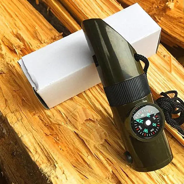 Alt view image 7 of 7 - Survival Whistle, 7in1 Emergency Whistle Survival, Multifunctional Camping Signal Whistle, Essential Emergency Tool with Lanyard for Hiking/Exploration/Climbing/Camping/Boating/Outdoor Adventures